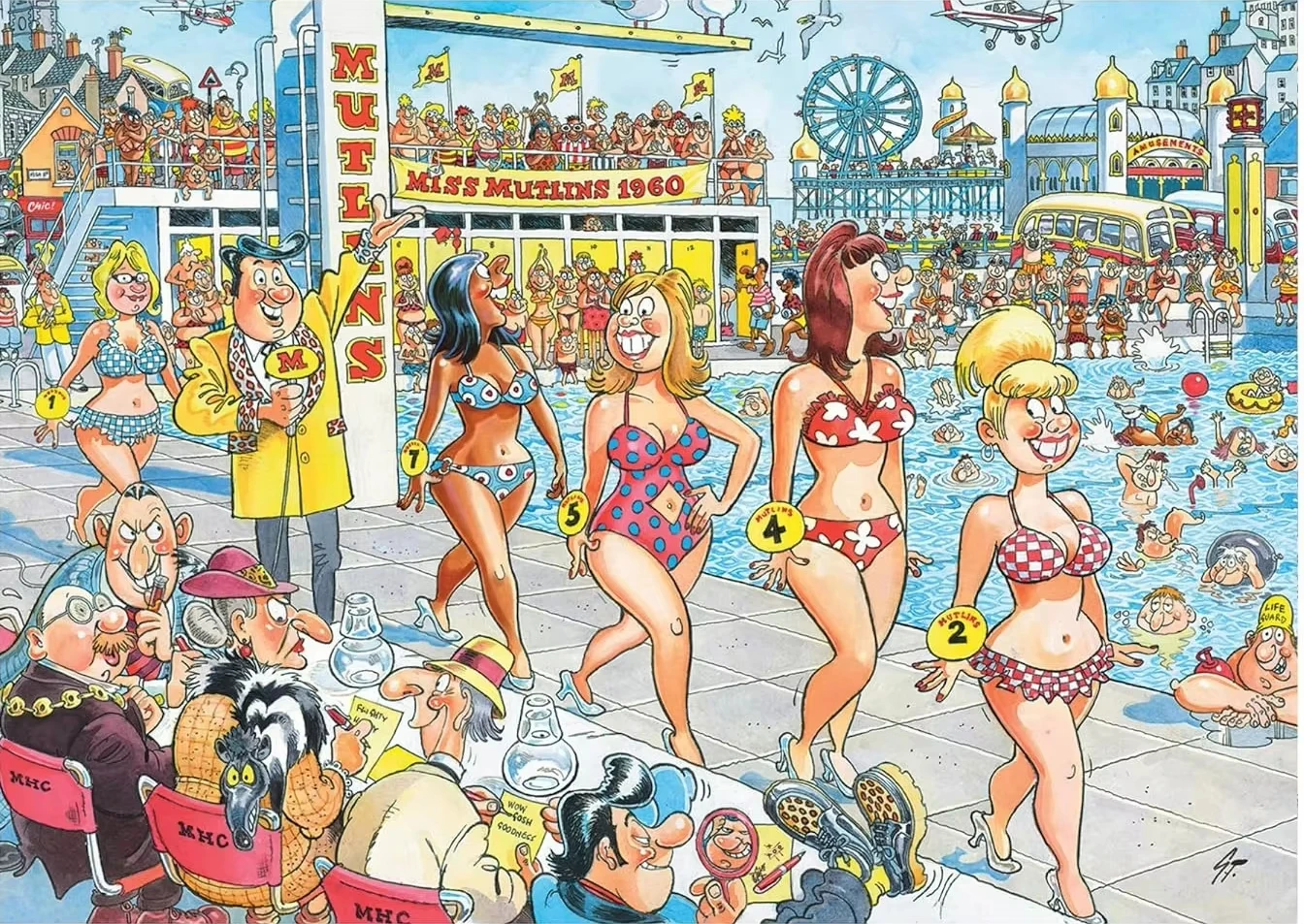 Super Models Competition Cartoon Jigsaw Puzzles 500/1000/1200/2000 PCS Modern Wall Decor for Living Room Bedroom Perfect Gift