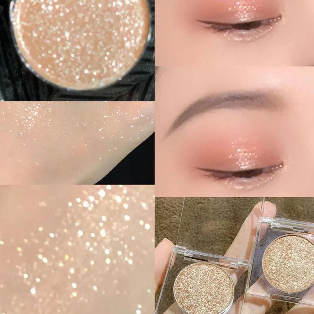 FAICCIA 핫 모노크롬 아이섀도우 펄 글리터 방수 롱래스팅 쉬머 피그먼트 하이라이터 화장품