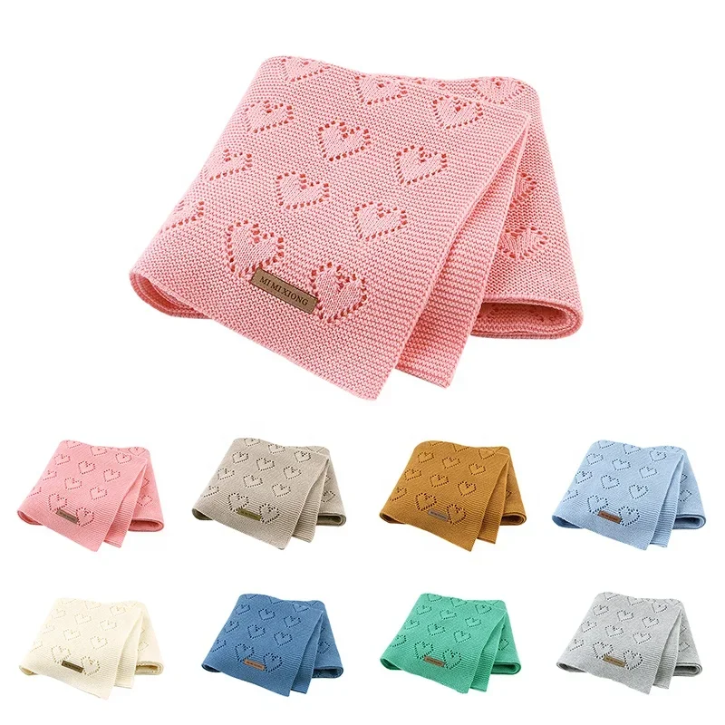 

Cotton Knitted Baby Blankets Multifunction Newborn Bebes Swaddle Wrap Sleeping Muslin Blankets