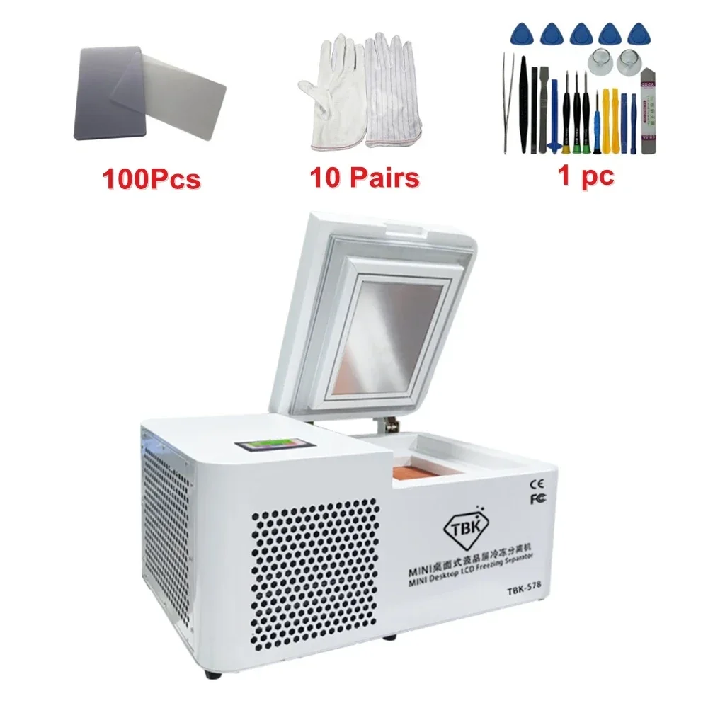 LYBGA TBK 578 سطح مكتب صغير LCD فاصل التجميد 800 واط ناقص 185 درجة لإصلاح شاشة سامسونج إيدج آيفون اللوحي 220 فولت 110 فولت