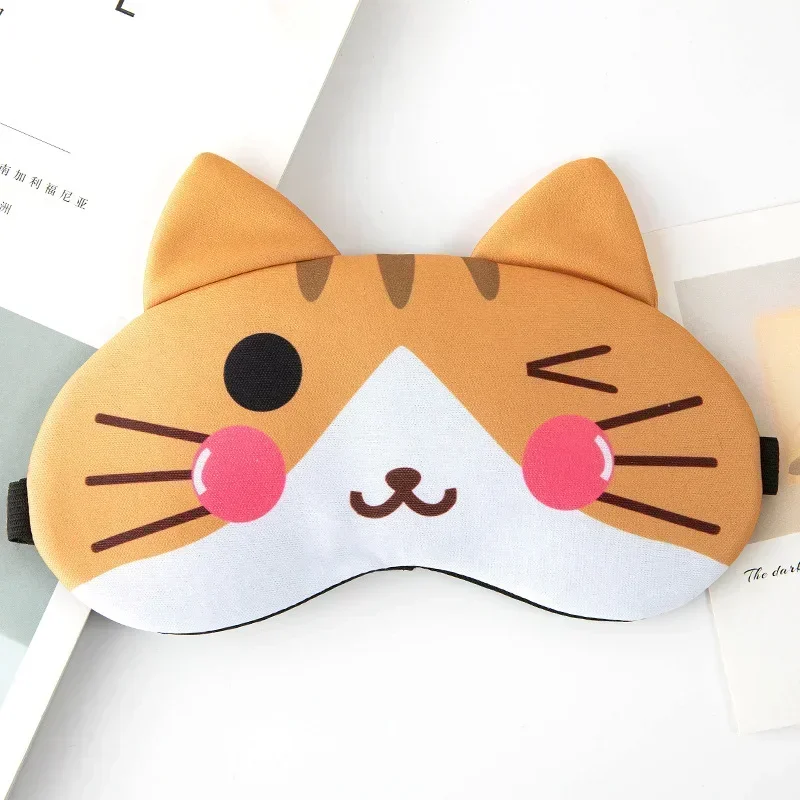 Cotton Anime Sleeping Eye Cute Blindfold Eye Cover  Eyepatch Travel Home Eyes Relax Eyeshade Gifts for Kids Adult