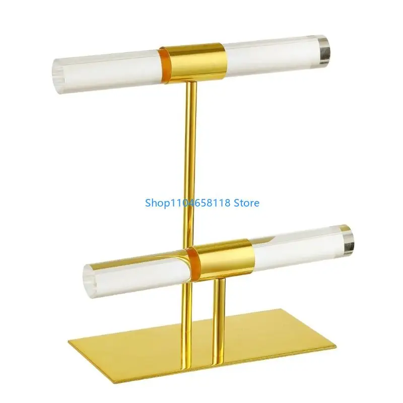 Multifuntional Bracelet Display Stand Necklace Display Holder Watch Rack Bracelet Organizers Acrylic Texture for Jewelry