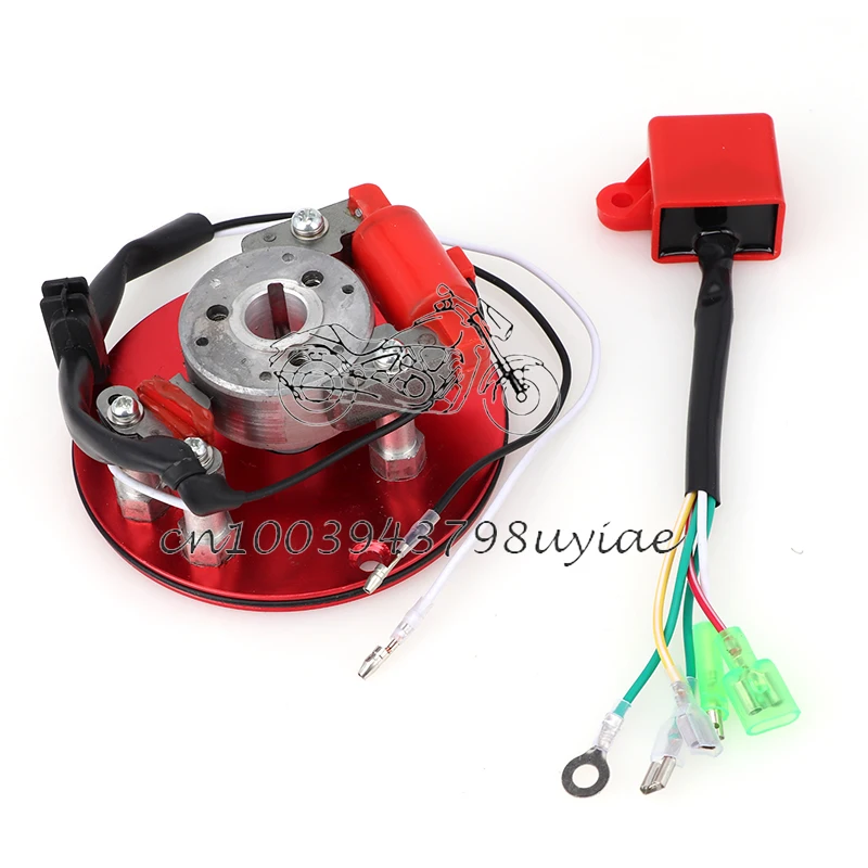 Red For 110 125 140cc Lifan YX Pit Dirt Bike Racing tator Magneto  Inner Rotor CDI Kit