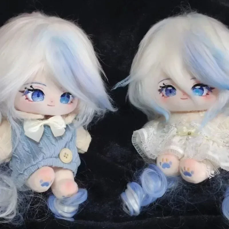 Farcito 20 cm Anime GenshinImpact Furina Cosplay Dress Up Cartoon Cotton Doll Peluche Per Bambini e Adulti Raccogliere Regali