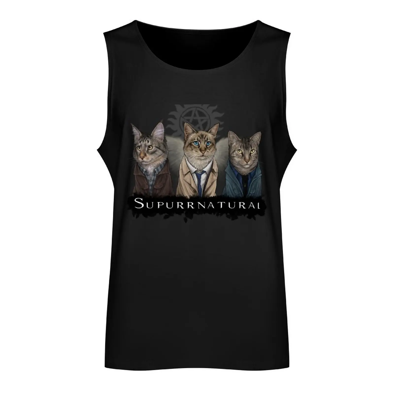 Supurrnatural Tank Top Men's clothes Gym man sleeveless gym shirts male Top