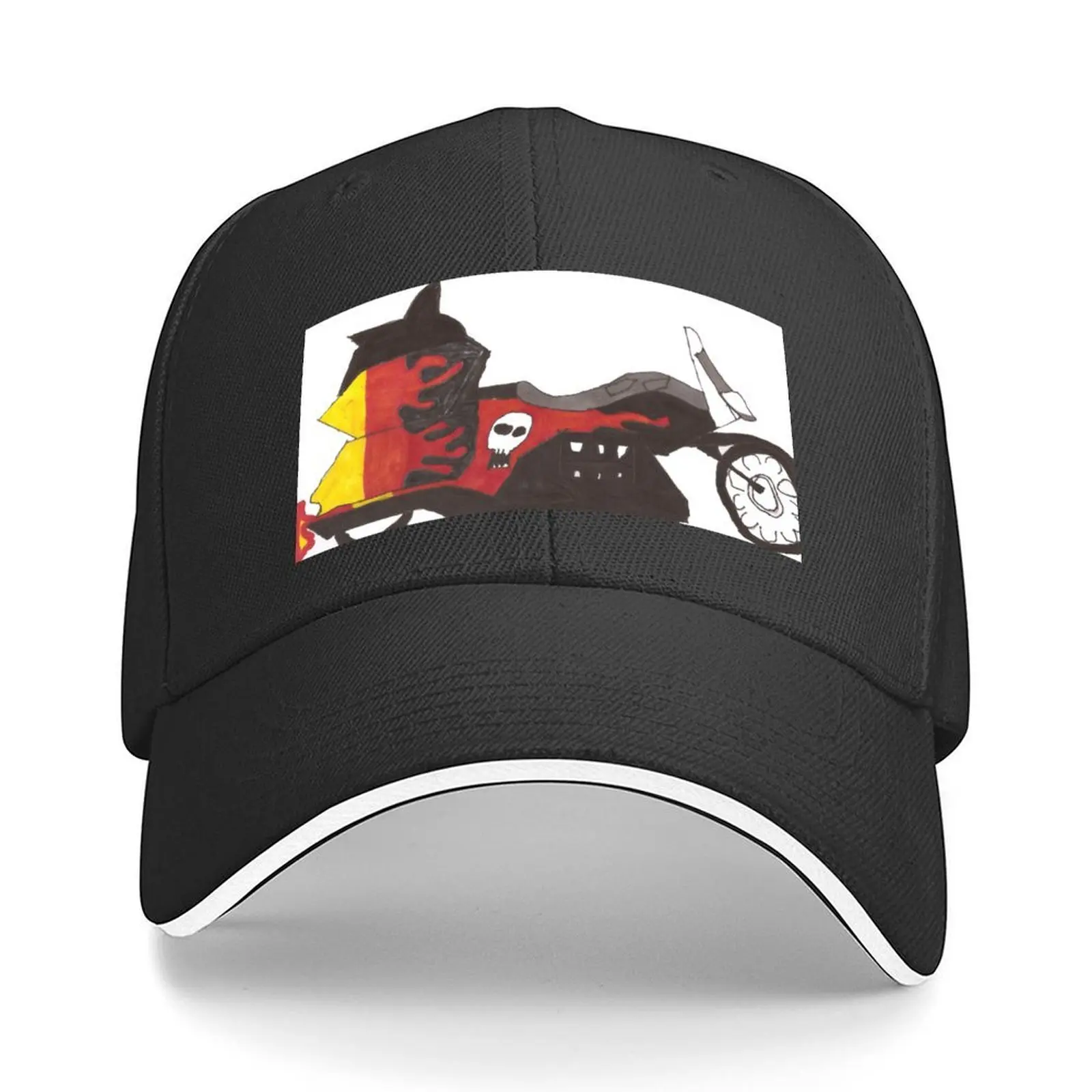 حكيم سيئة للعظام دراجة نارية قبعة بيسبول شهم قبعة ديربي قبعة Snapback قبعة لطيف الرجال النساء