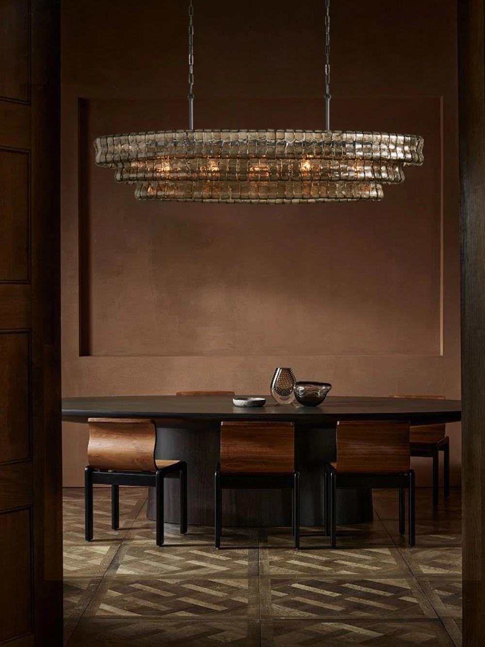 Murano Design Dimmable LED 2-5 Tier Chandelier
