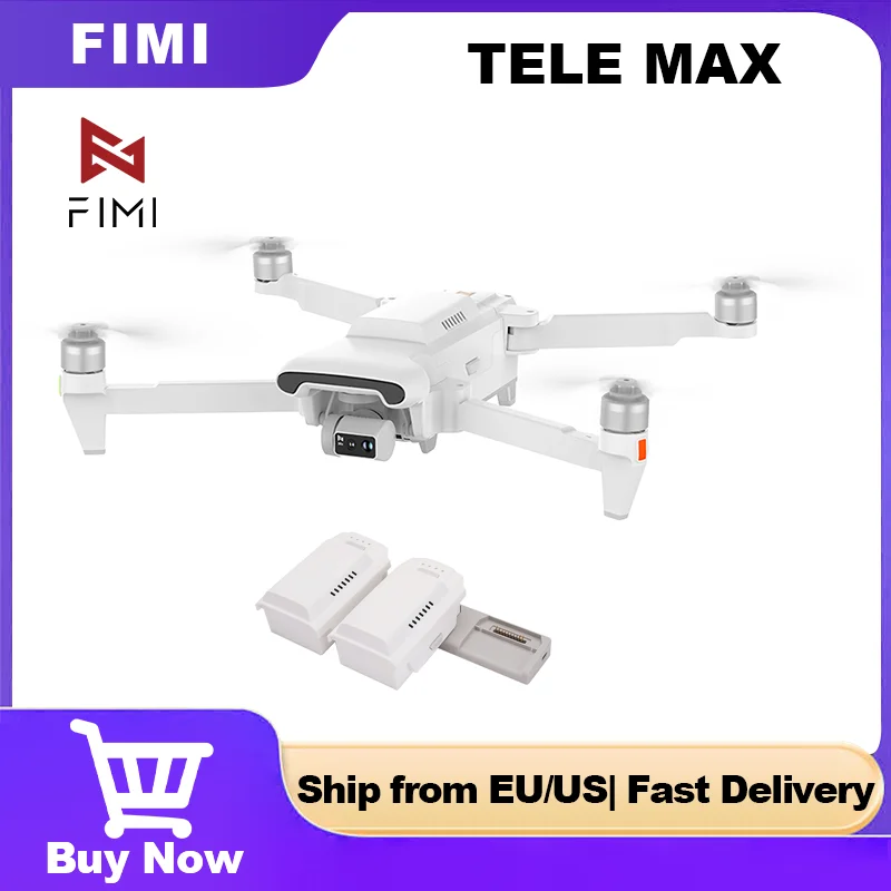 FIMI X8 Tele Max 2025 New Beyond Vision مع كاميرا واسعة الزاوية وتليلي 30x تكبير هجين 4K 60Fps 3-Axis Gimbal Super Night