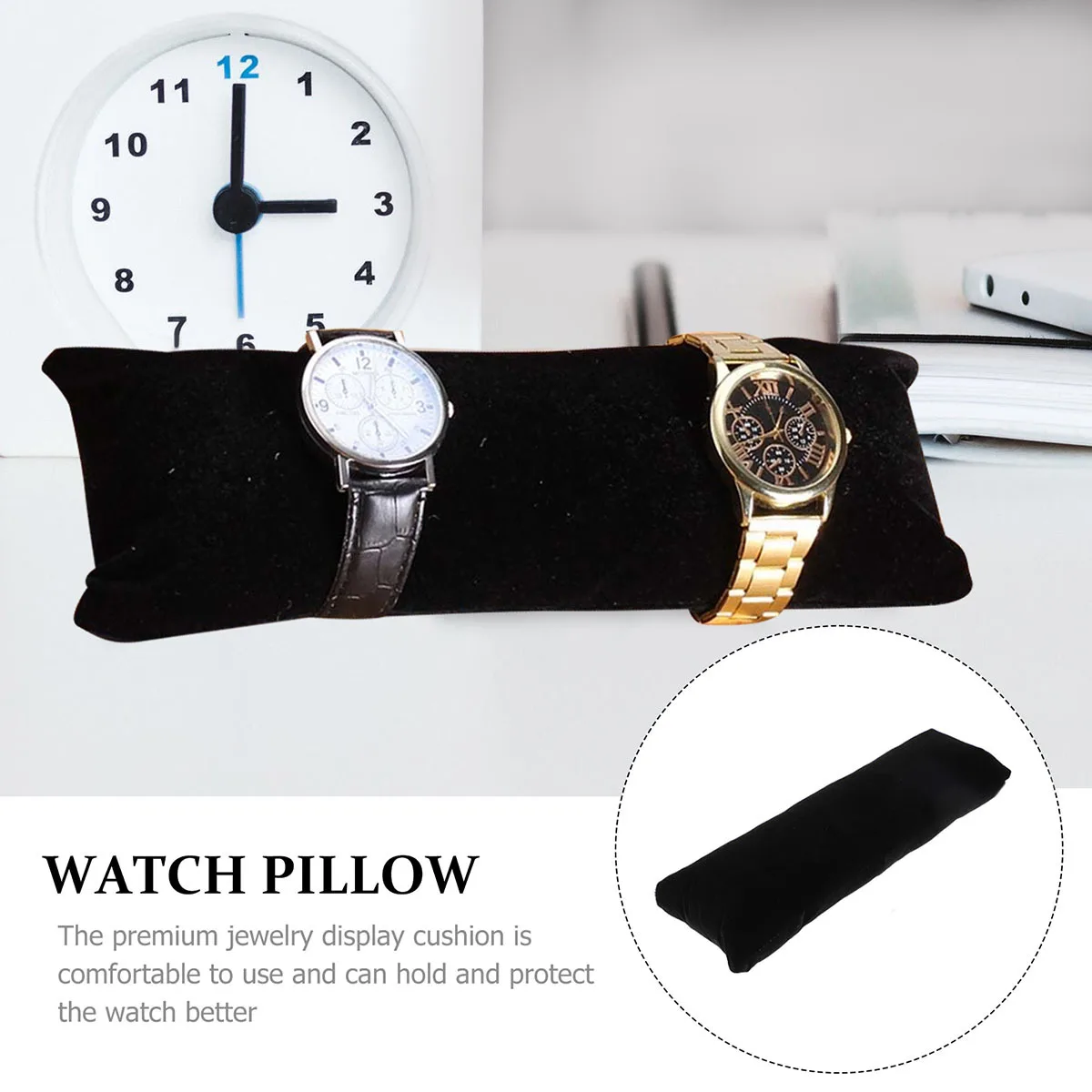 3pcs Watch Pillow Long Durable Jewelry Display Stand For Bracelet Bangle Holder Home Store Trade Show Table Accessory
