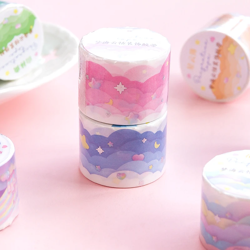 Mr. Paper 8 Styles 300cm/roll Small Fresh Material Tape Creative Simplicity Rainbow Fantasy Hand Account Decoration Washi Tape