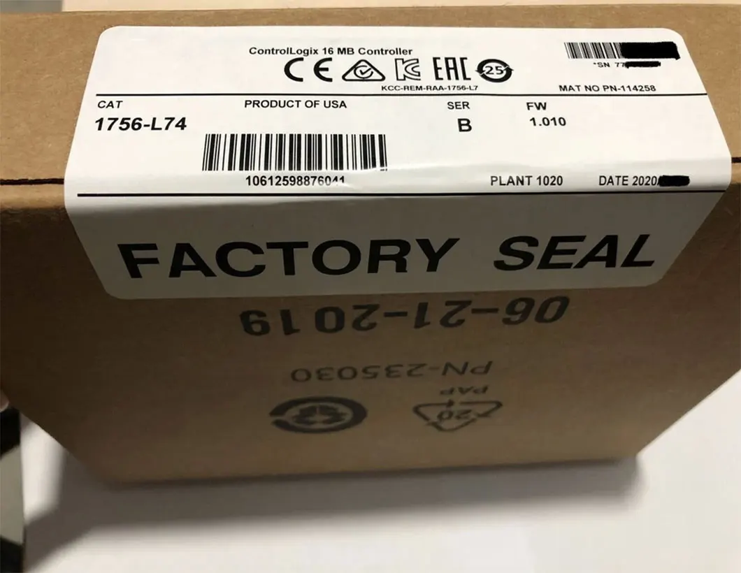 

Brand New 1756-L71 1756-L72 1756-L73 1756-L74 1756-L75 1756-L73S 1756-L72S One Year Warranty ​