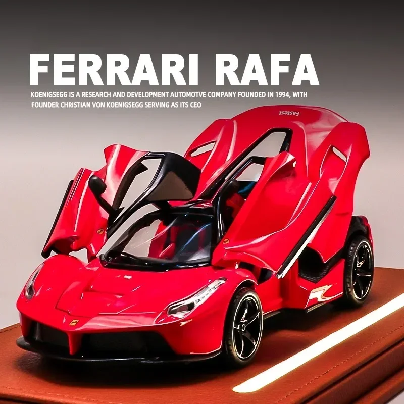 Simulation Rafa Alloy Car Model 1/22 Scale Collective Toy Vehicles Kid Boy Birthday Gift Diecast Miniature Voiture