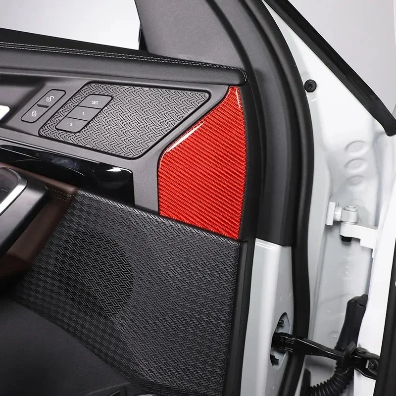 For BMW X1 IX1 U10 U11 2023-2025 Soft Carbon Fiber Car Seat Memory Front Cover Trim Stickers Interior Car Accessories