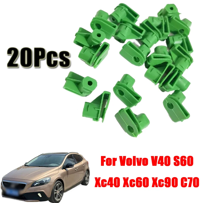 20Pcs Car Front Bumper Cover Retaining Clip Nuts Screw For Volvo V40 S60 Xc40 Xc60 Xc90 C70 S90 V90 Auto Interior Accessories