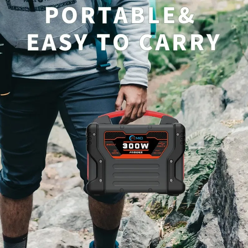 Good Quality 300W Portable Power Station 299.7Wh Solar Generator With 60W PD USB-C Wireless Charging For Outdoor Camping Oem Odm view 5