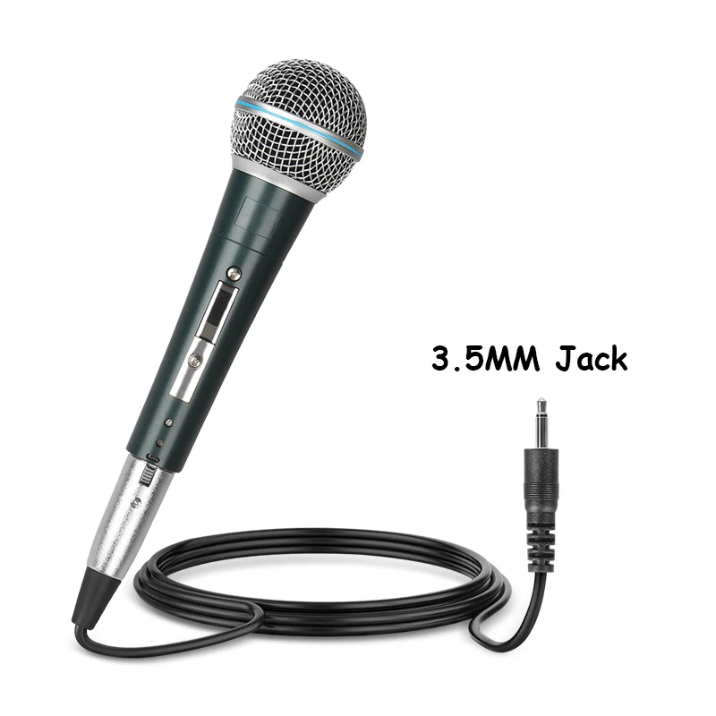 Kim Loại 3.5 Hoặc Jack 6.5MM Cầm Tay Có Dây Năng Động Micro MIC Thoại Rõ Ràng Cho Nghe Nhạc Hát Karaoke Performanc