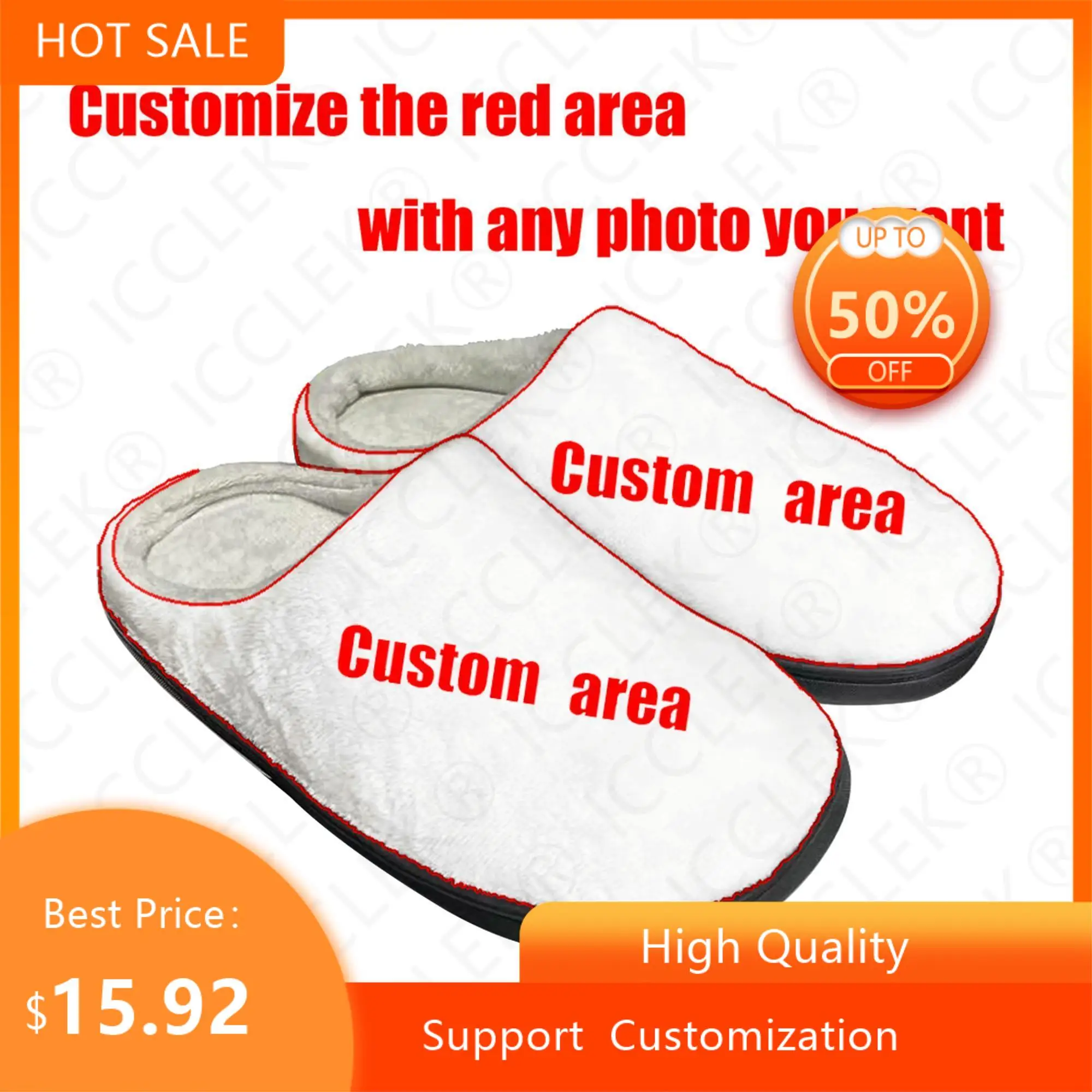 Terror Michael Myers Cotton Custom Slippers Mens Womens Sandals Plush Casual Keep Warm Shoes Thermal Soft Plush Non-Slip Slipper