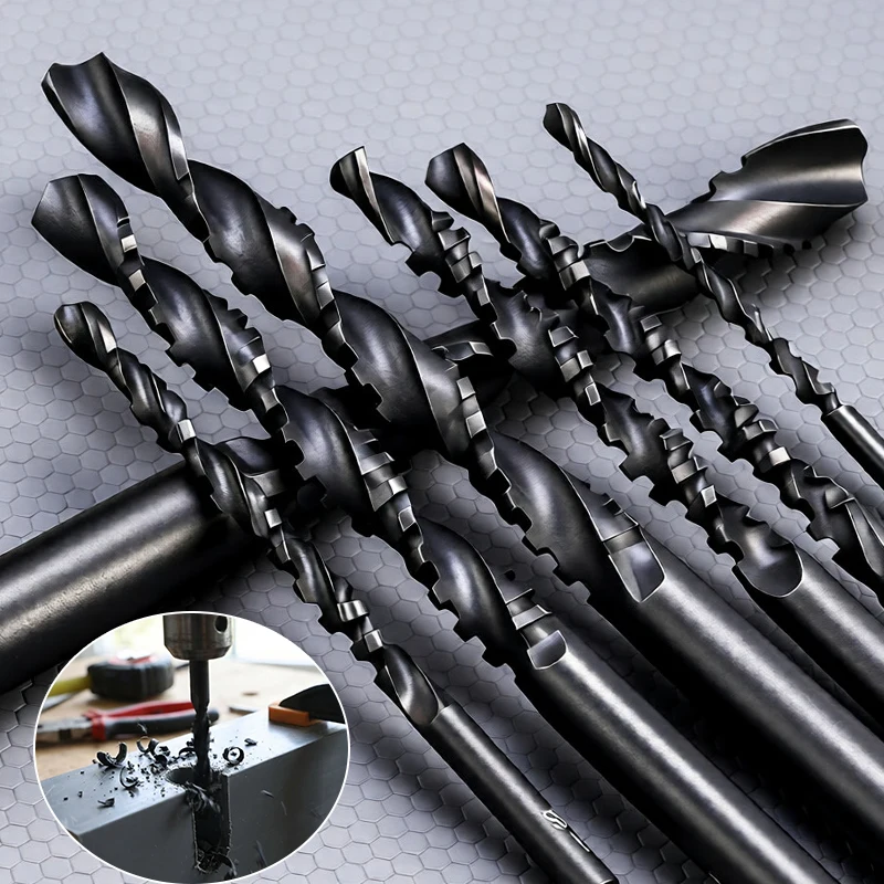 

5/6/8/10mm High Speed Steel Twist Drill Bit Set Wood Metal Plactic Drilling Bits Straight Shank HSS Woodworking Punching Tools
