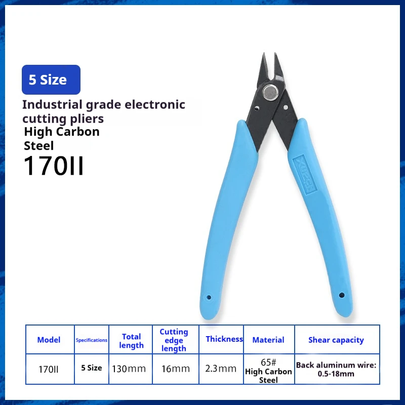 

Model cutters, sprue pliers, plastic nail art wire, 170 electronic pliers, 5-inch sharp beveled pliers, up to industrial use