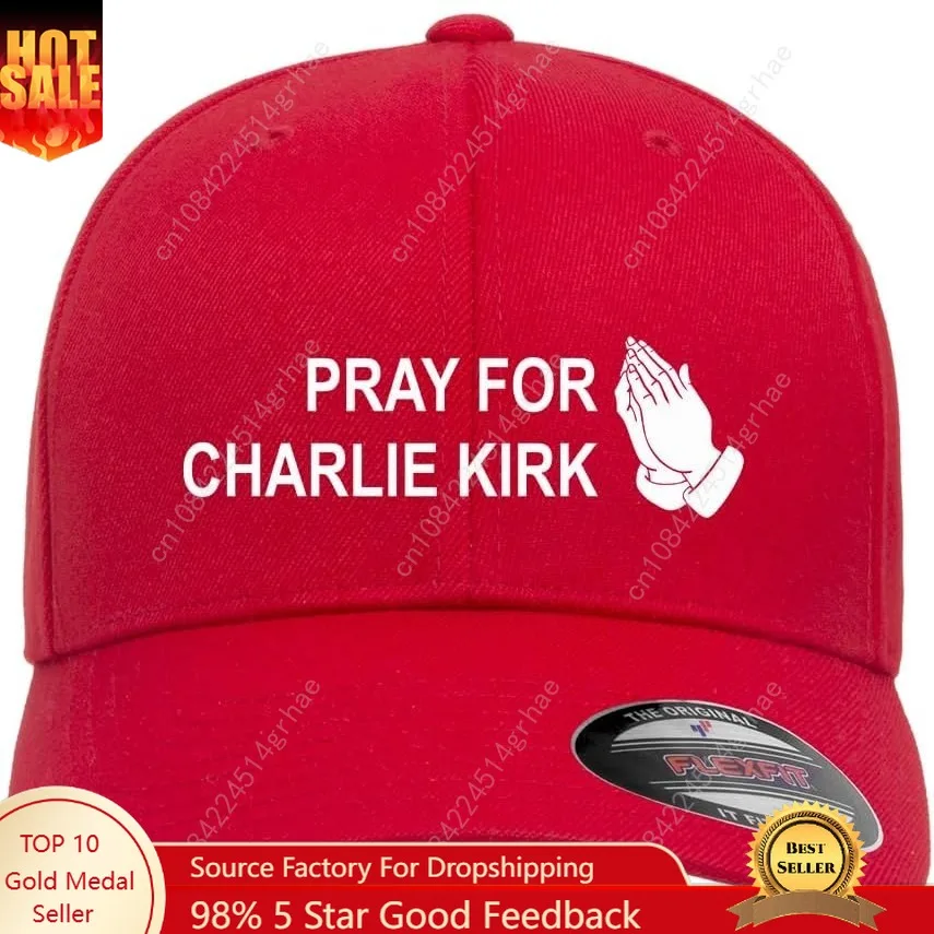 

BestSyracuse Pray for Charlie Kirk Embroidered Fitted Hat America