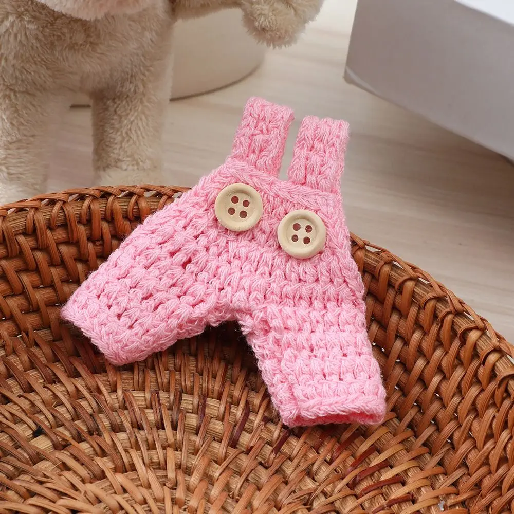 For 10cm Cotton Doll Knitted Dresses Cardigans Lovely Princess for EXO Idol Dolls Cute Pink Blue Color Plush Animal Accessories