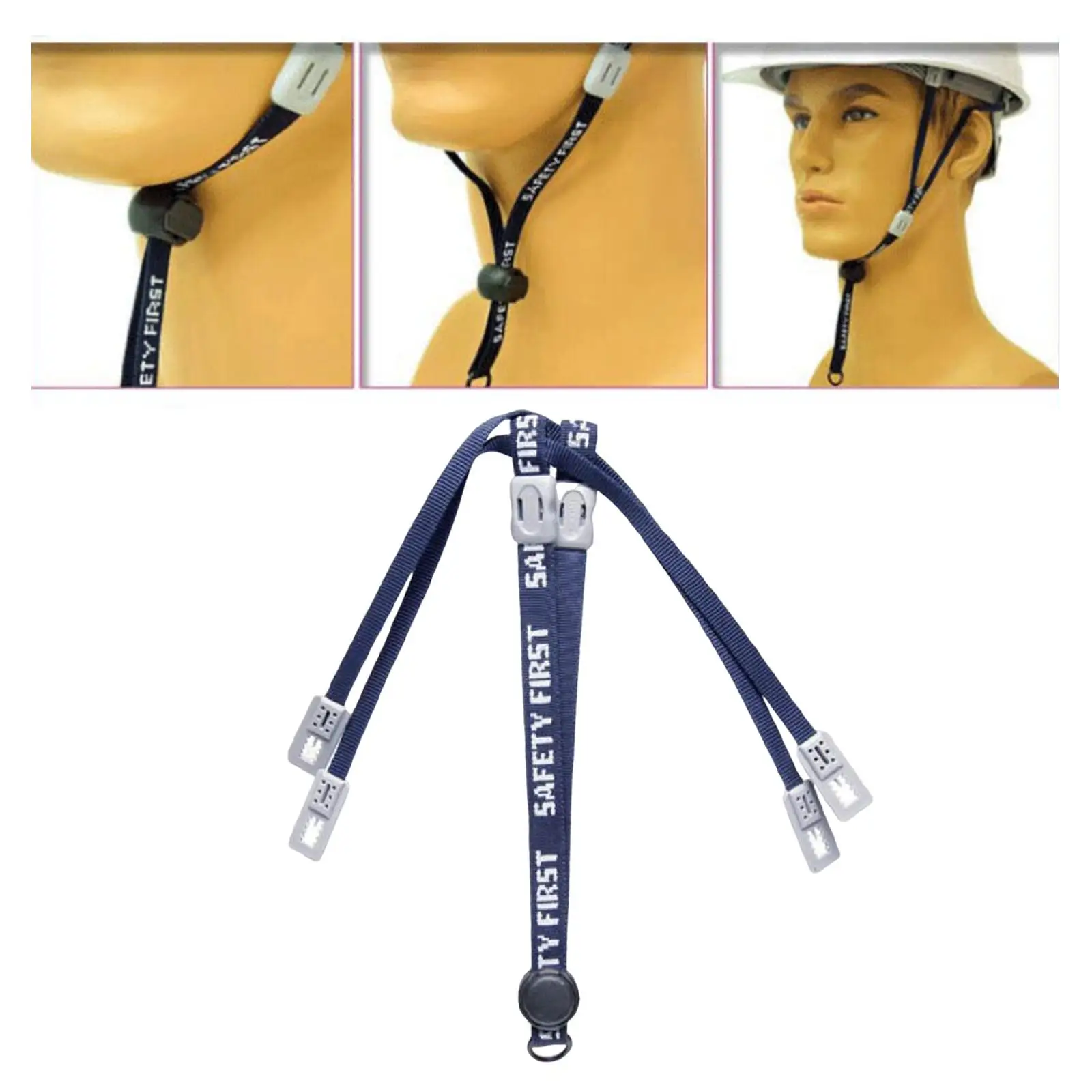 Adjustable Hard Hat Chinstrap Attachment PP Ribbon High Toughness for Building Industrial Korean Helmet Use