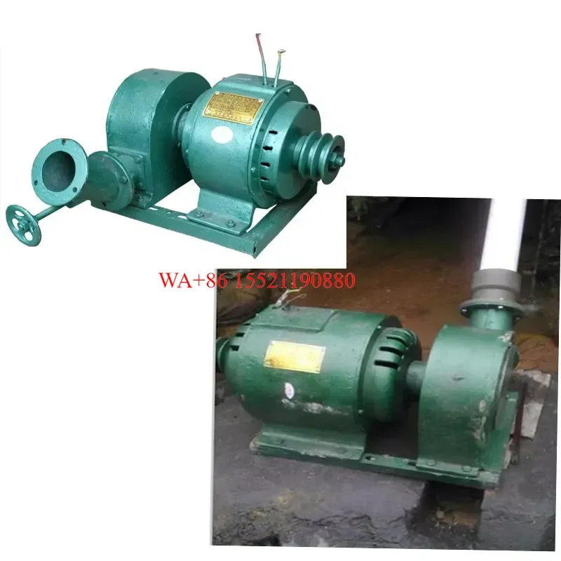 WMWMNU 1.5KW Industrial Pelton Hydro Turbine Generator 1500W 220V Rated Voltage 12-28m Water Head 0.008-0.015m s Flow Rate