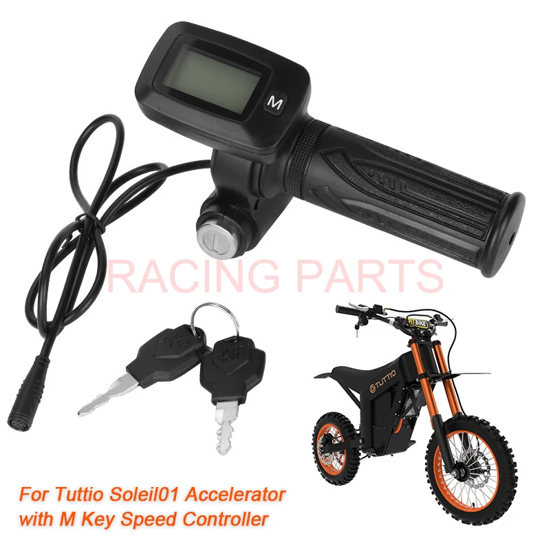For Tuttio Soleil 01 M Butoon Throttle Grip For Electric Bike 48V Throttle Display With Key