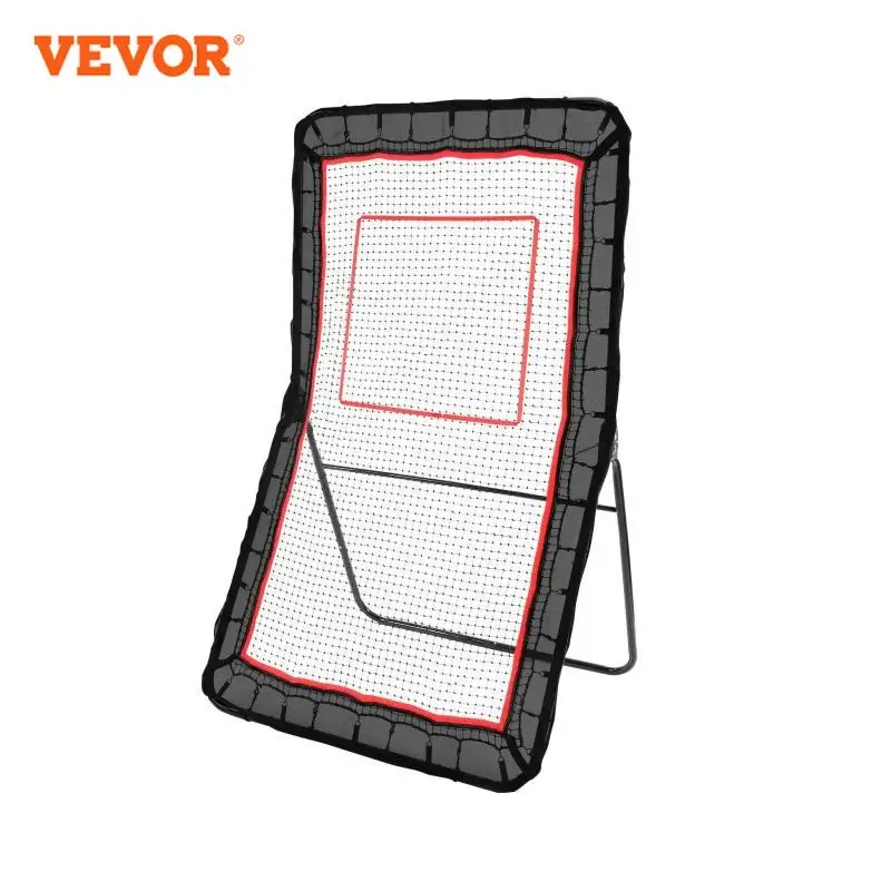 VEVOR 4/5x7ft Lacrosse Rebounder For Backyard Pitchback Throwback Baseball Softball Adjustable Angle Shooting Practice 