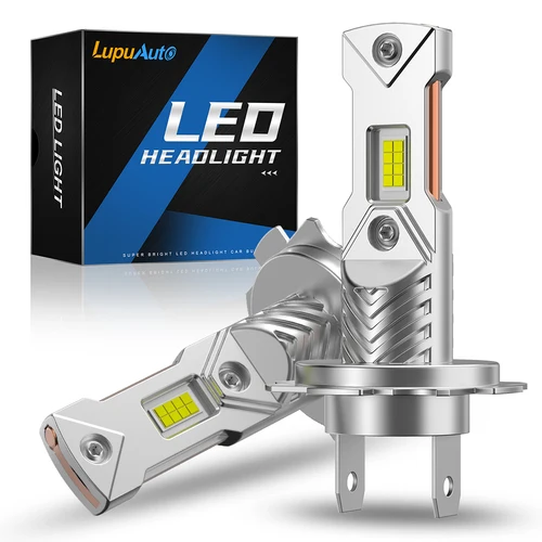 Imagen 1 del producto 2 uds 2025 bombillas de faros LED H7 mejoradas Canbus 1:1 tamaño Mini 6500K 16000LM No requiere adaptador Kit LED sin ventilador luces antiniebla H7