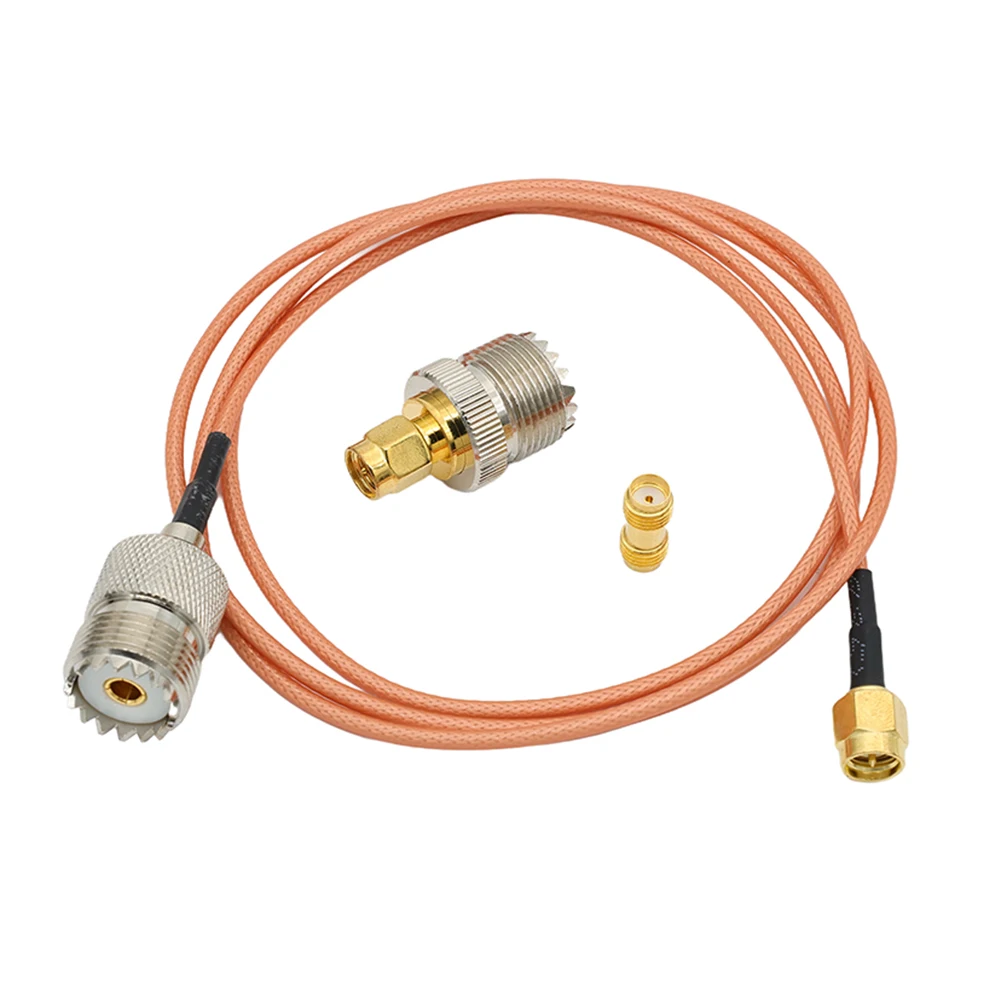 SMA ชายไปยัง UHF หญิง RG316 สาย SMA หญิง SMA หญิงอะแดปเตอร์ Coax RF สายเคเบิลขยายสายสําหรับมือถือ Walkie Talkie