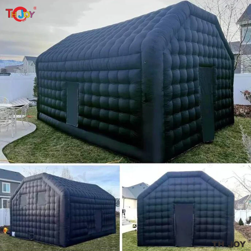 Pop up preto discoteca iluminação clube noturno inflável portátil móvel bar letreiro cubo festa de casamento tenda ao ar livre boate