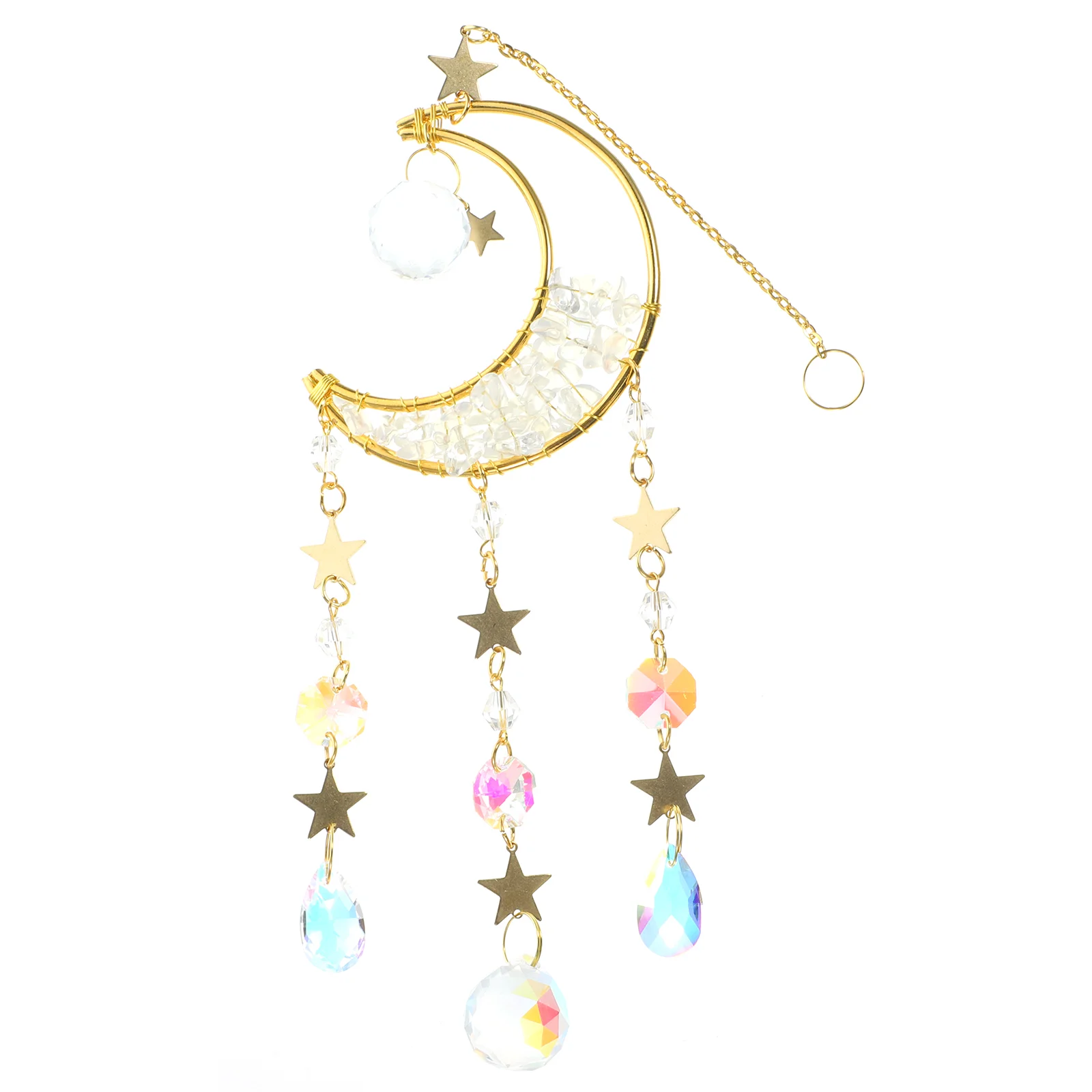 

Pendant Light Sun Catcher Glass Home Decor Hanging Decoration Prism White Ornament Gift for Women Miss