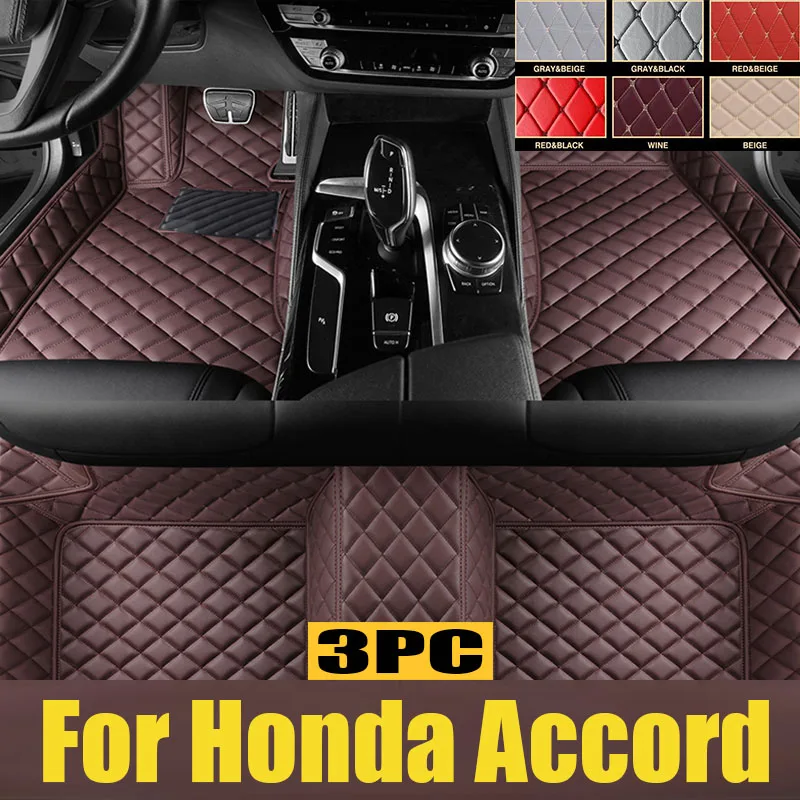 

Custom TPE Car Floor Mats For Honda Accord 2018 2019 2021 2022 Waterproof Auto trunk mat Interior Carpet