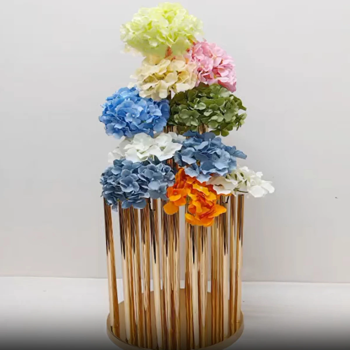 6pcs) Wedding cylinder flower stand centerpieces  Road Lead Table Flower Stand Candlestick Centerpiece Event Wedding Decor