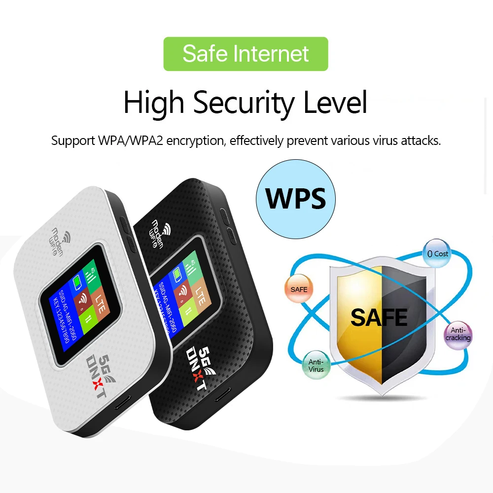 4g Mobile Router Wireless Portable Wifi Router with Sim Card Slot Pocket Wifi Hotspot