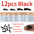 12 piezas negras