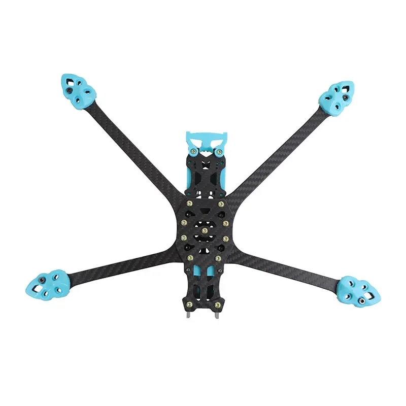 3D Printing MAK5 O4 RPO DC/XH 7-inch Long-Range FPV Racing Car Frame Carbon Fiber for DJI O4 HD Digital Video Transmission - view 2