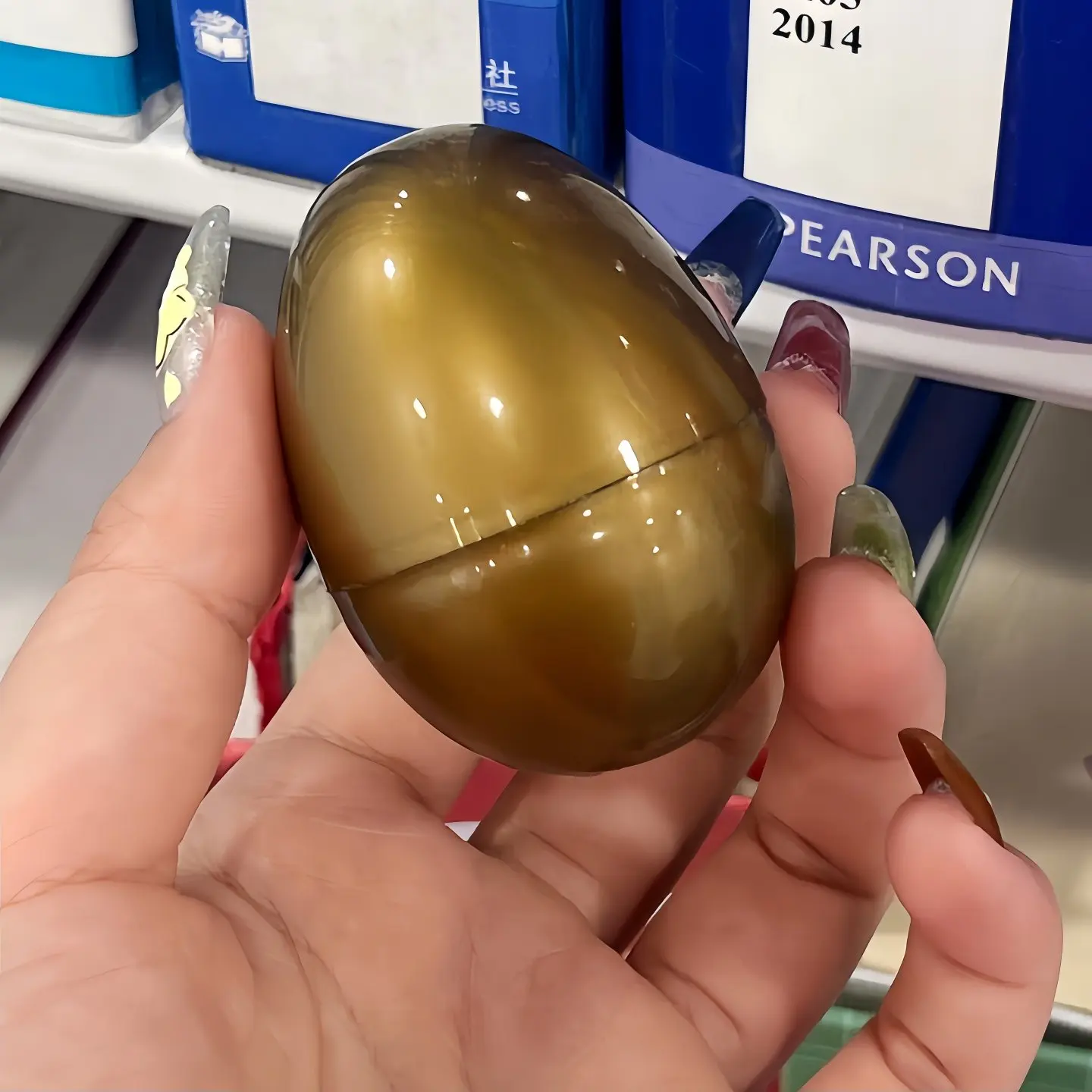 Color Plastic Easter Egg Blind Box Empty Shell Elliptical Hollow PP Ball Activity Decoration Golden Gift Box 45x60 48x65 55x77mm