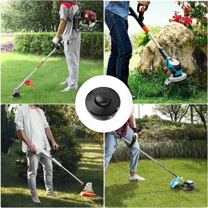 ABKY-6Pcs Grass Head Garden Accessories Free Dismantling And Weeding Mower Hitting Grass Head