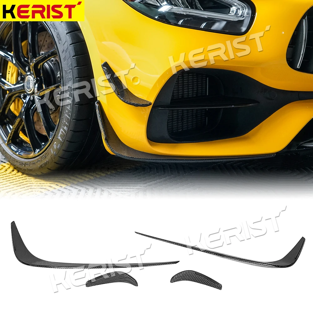 

Спойлер на передний багажник из углеродного волокна, разветвители крыльев для Mercedes-Benz AMG GT GTS GTC Coupe Spyder 2019 2020 2021