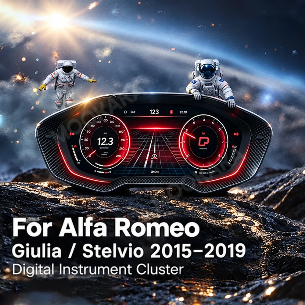 For Alfa Romeo Giulia Stelvio 2015-2019 Car Digital Instrument Cluster Dashboard Meter Virtual Cockpit Speedometer LCD Head Unit
