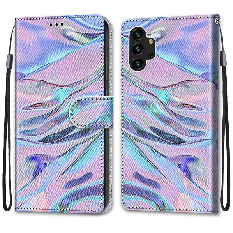 Flower Pattern Flip Case For Samsung Galaxy A13 Lite SMA137 A13 5G SM-A135 A136 A 13 Wallet Leather Phone Cases Stand Book Cover