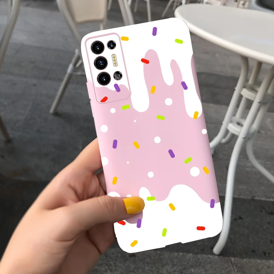 For Tecno Pova 2 Case LE7 LE7n Cute Fashion Cartoon Painted Frosted Cover For Tecno Pova 2 3 4 Phone Case Pova2 Pova3 Soft Coque