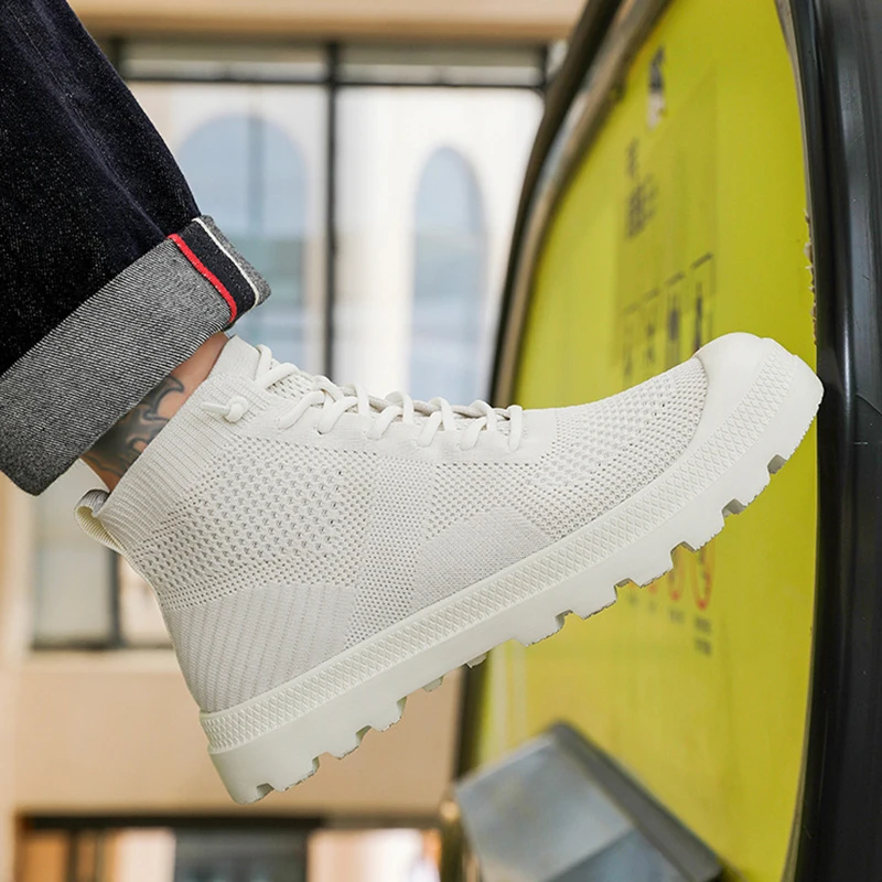 

Новые мужские кроссовки с дышащей сеткой, вязаные спортивные кроссовки, легкие повседневные кроссовки для спортзала, теннисные кроссовки для бега