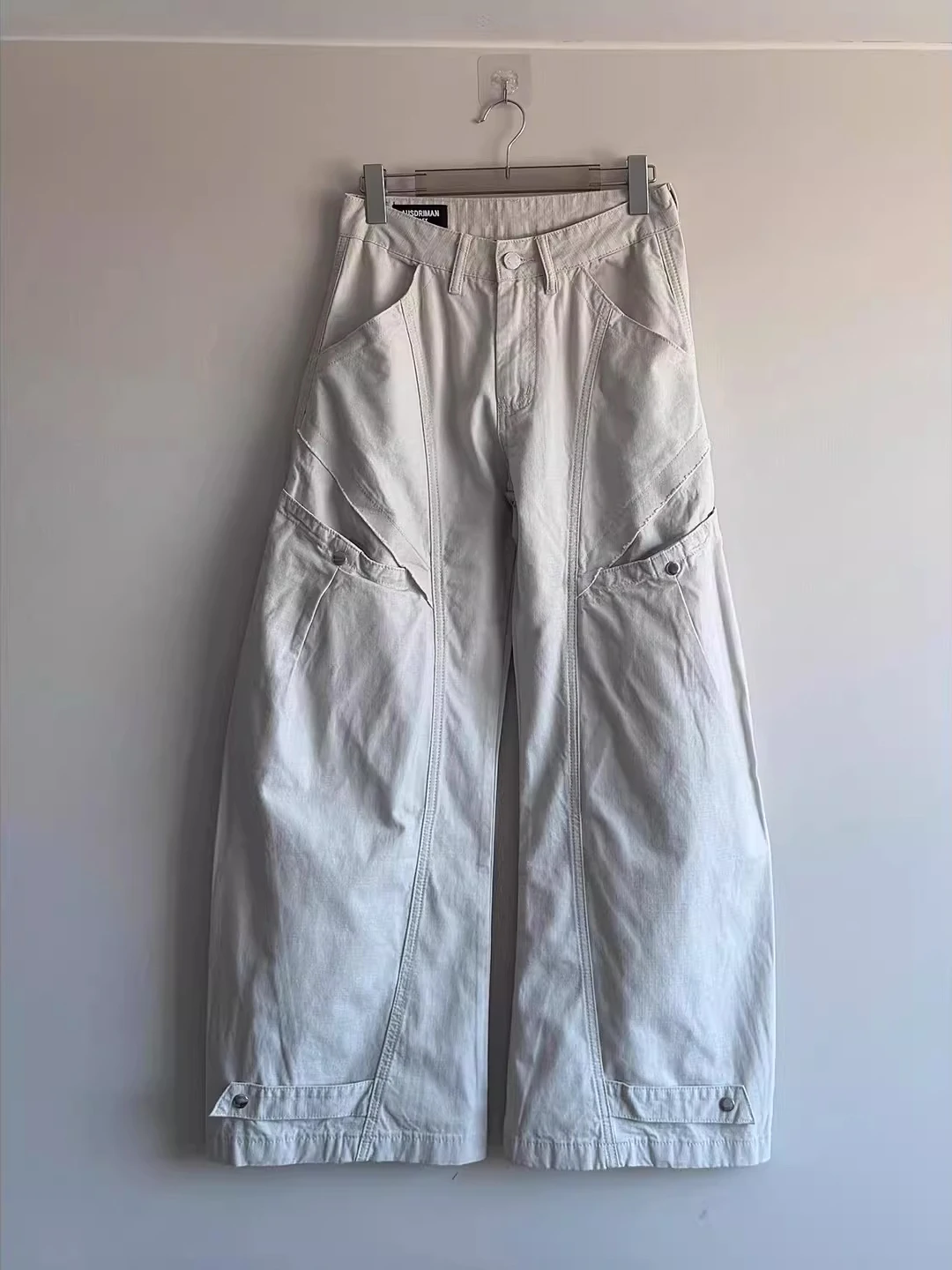 

American Sle Casual Wide Leg Workwear Pants Men's Autumn Winter Faion Cleanfit Design Unique Leisure Trousers