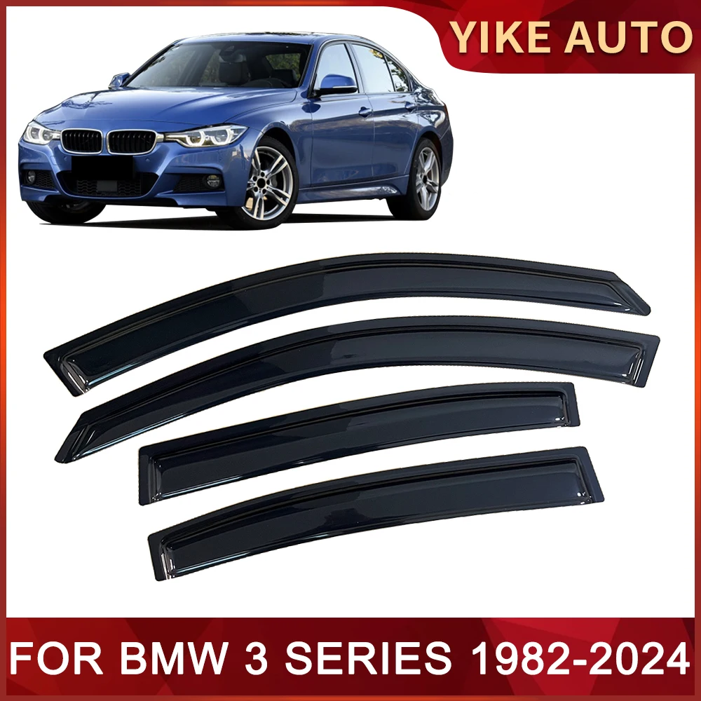 

Window Visor for BMW 3 Series E30 E36 E46 E90 E91 F30 G20 Weathershield Door Visor Wind Sun Rain Guards Side Window Deflectors