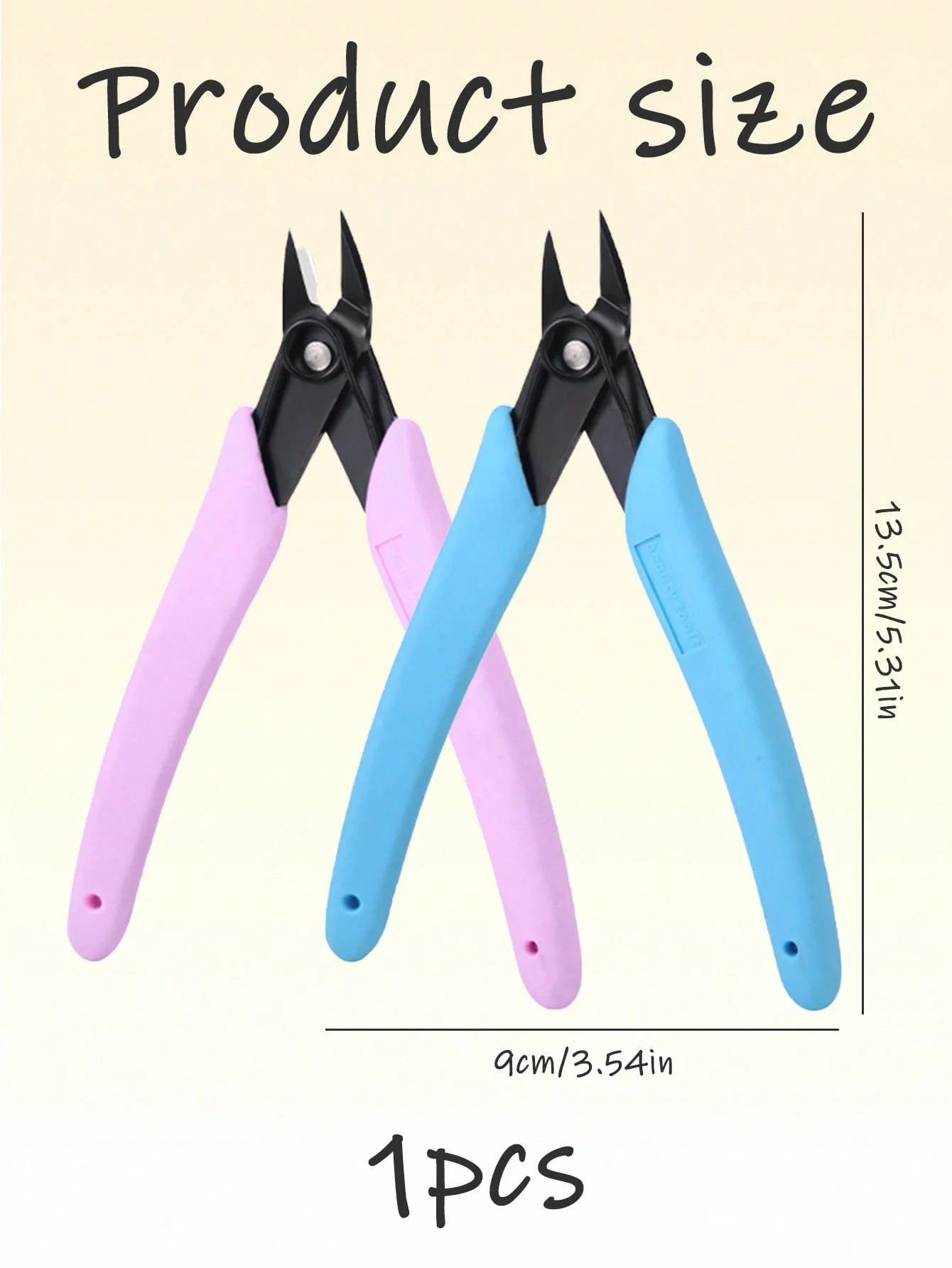 1個のステンレス鋼ネイルアートはさみ、ラインストーンリムーバー、ネイルアートデコレーションリムーバー、斜めペンチ、ネイルカッターマニキュア