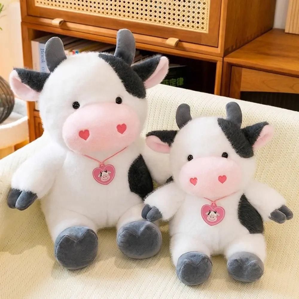 

Kid's Accompany Dolls Cartoon Cow Stuffed Plush Doll Simulation Soft Animals Cow Toys Cute Kawaii Cow Plush Toy Kids Toy