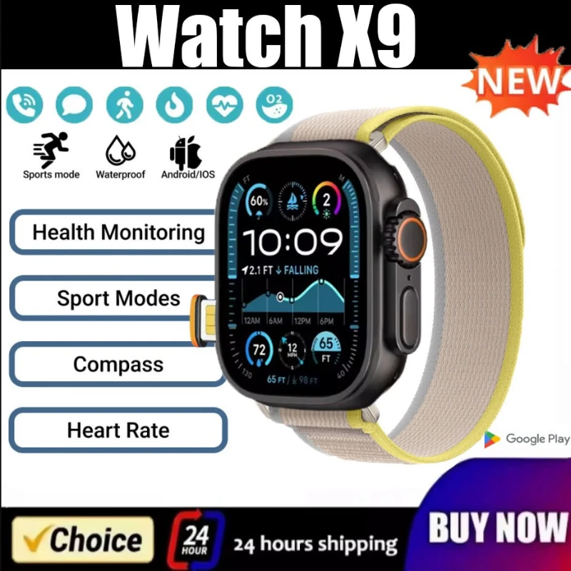 

Умные часы X9 4G5G работает Android 90, 8 МП, камера, Wi-Fi, GPS, отслеживание сердечного ритма, загрузка магазина Google Play S10 Ultra